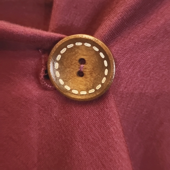 Bobeau sweater super soft, burgundy color size Medium - Picture 3 of 6